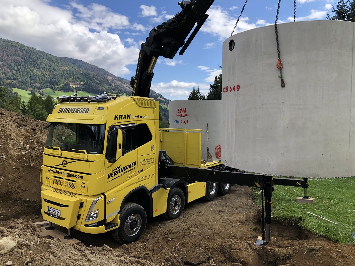VOLVO FH13 540 8x4 540PS mit Palfinger PK 92002 SH F und abnehmbaren FLY-JIB PJ170E DPS PLUS
